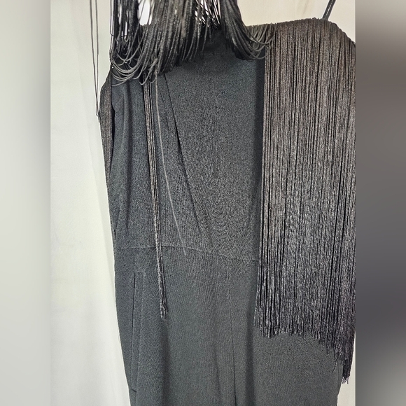 Club Monaco size 00 Fringe Jumpsuit in black NWT - Picture 3 of 8